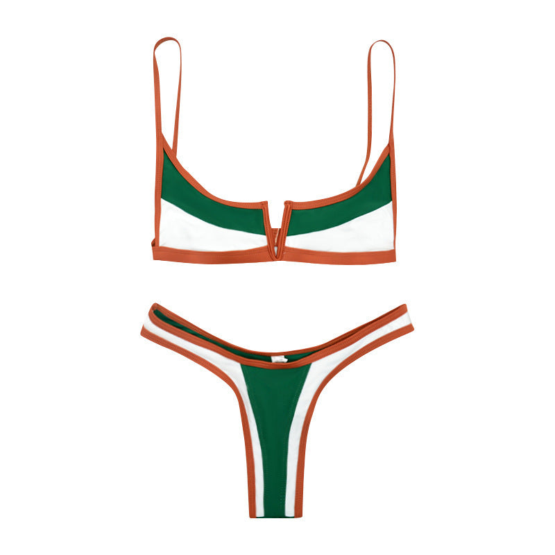 Bikini vendedor caliente atractivo del traje de baño del Amazonas del nuevo estilo del traje de baño partido del bikini europeo y americano