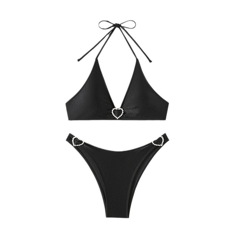 Women's Bikini Swimsuit Tied V-neck